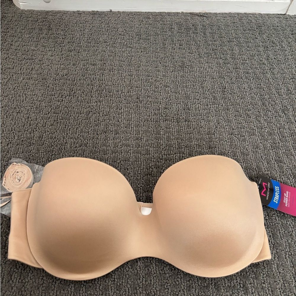 NET Maidenform Strapless/Covertible Bra in Beige